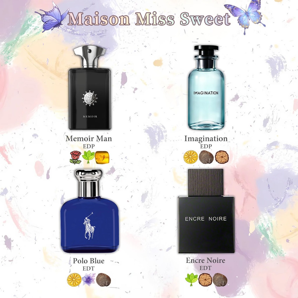 🚚จัดส่งรวดเร็ว✨ Memoir Man/Passage d'Enfer/Polo Blue/ Encre Noire EDT 2ml 5ml 10ml กลิ่นหอมยาวนาน