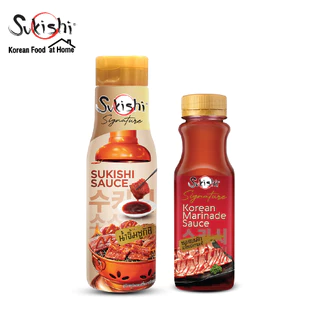 ซูกิชิ บีบีคิวซอส 250g คู่กับ ซอสหมักสไตล์เกาหลี 180g