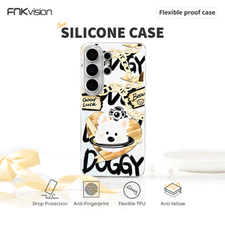 FNKvision เคสใสไม่เหลือง สำหรับ Samsung Galaxy S21 S22 S23 S24 S25 S26 Ultra A56 A07 Note 20 Ultra A35 A55 A54 A36 A26