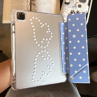 ⚡พร้อมส่ง⚡เคส iPadแบบพับได้รูปตัว Y Air8 Gen11 Air7 Air5 10.9 ลายปีกจุด เคสไอแพดGen10 Air6 Gen9 10.2