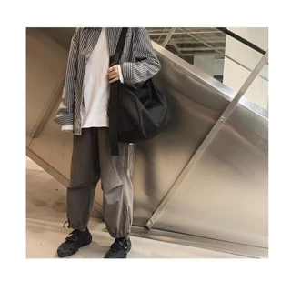 🔥กระเป๋าเดินทาง เล่นกีฬา กระเป๋าสะพายข้างแบบ unisex ทำจากไนลอนกันน้ำ สามารถใส่แล็ปท็อปได้ ดีไซน์เท่สไตล์สตรีทCOD