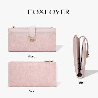 FOXLOVER กระเป๋าสตางค์ยาวผู้หญิง มีช่องใส่บัตร 11 ช่อง กระเป๋าบัตรประชาชนและบัตรเครดิต เรียบง่ายทันสมัย รุ่นใหม่ปี 26