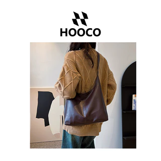HOOCO กระเป๋าผู้หญิง กระเป๋าสะพาย สีทึบกระเป๋าสะพาย เข้าได้ทุกลุค มี 5 สี รักแร้และสะพายไหล่ได้