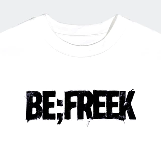 BE;FREEK เสื้อยืดสกรีนลาย FREE THE FREEK ทรง OVERSIZE สีขาว FREE THE FREEK OVERSIZE WHITE T-SHIRT