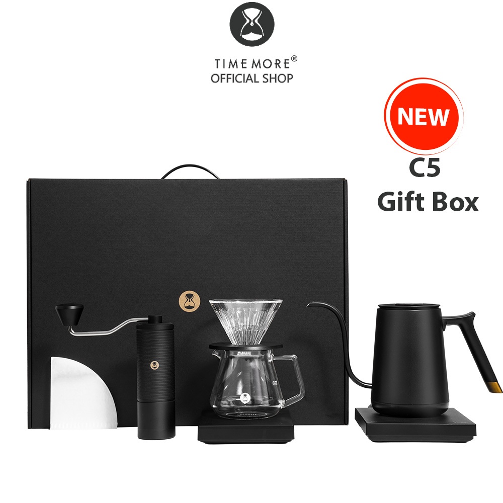 TIMEMORE OFFICIAL C5-Black  Advanced All in one Gift Box ชุดดริปกาแฟ gift box set อุปกรณ์ดริปกาแฟ ประกันศูนย์ไทย 1 ปี