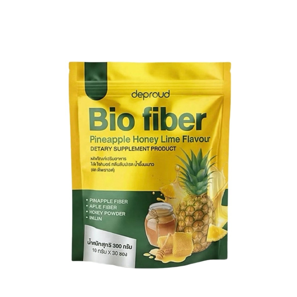 ไฟเบอร์สับปะรดดีพราว (Deproud Bio Fiber Pineapple Honey) 1ห่อ30ซอง