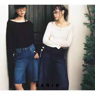 ( พร้อมส่ง )Sarin Mid Bermuda Jeans การเกงยีนส์ขาสั้น