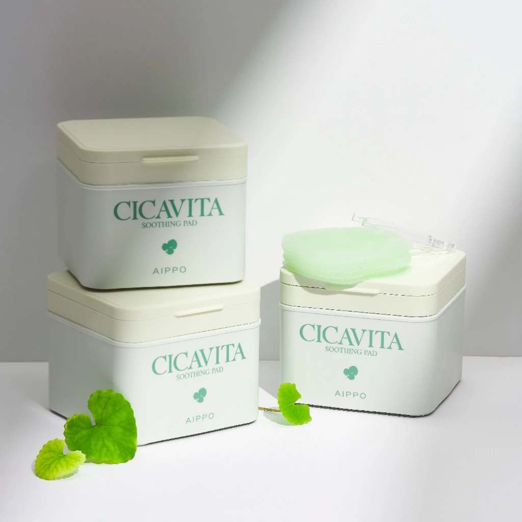 AIPPO CICAVITA SOOTHING PAD โทนเนอร์แพด ช่วยลดการระคายเคืองและปลอบประโลมผิว