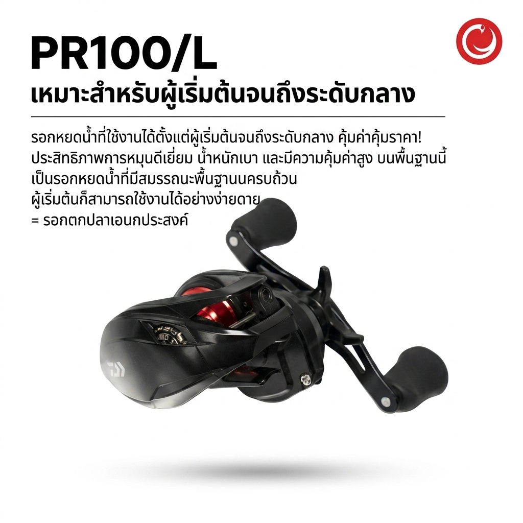 ZENOVA รอกหยดน้ำ Dawa PR100 เบรกแม่เหล็กเสถียรสูง รูปที่ 3