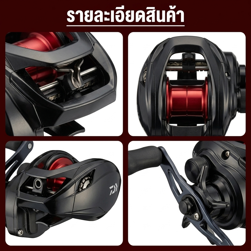 ZENOVA รอกหยดน้ำ Dawa PR100 เบรกแม่เหล็กเสถียรสูง รูปที่ 4