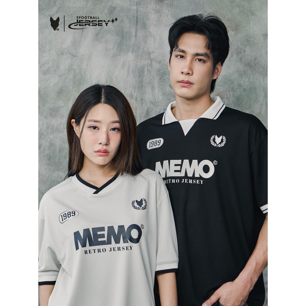 MeMo™ | Football Jersey | เสื้อสปอร์ตเมโม่ Classic OG (คอกลม) ผ้าพรีเมียมโพลีเอสเตอร์ ทรง Unisex