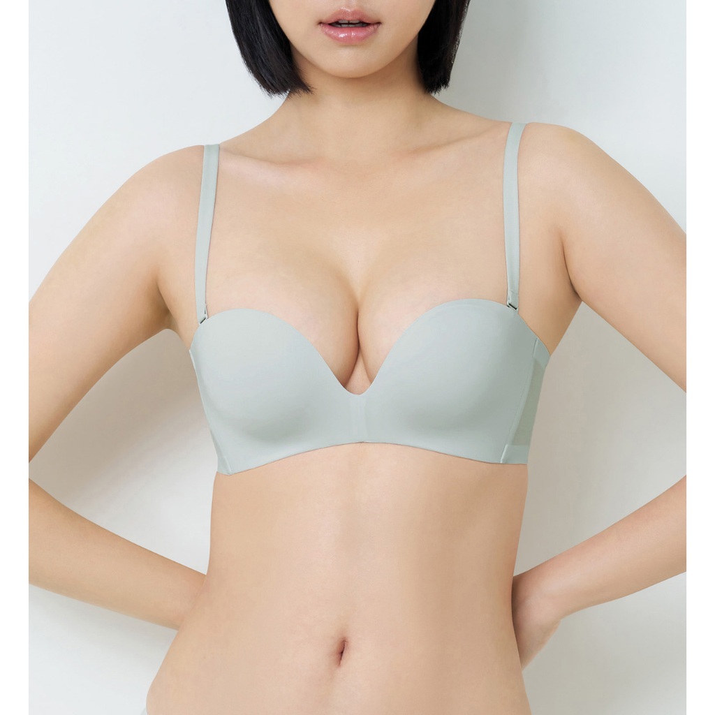 Triumph เสื้อชั้นในไม่มีโครงแบบเกาะอก รุ่น Invisible Inside-Out HUD รหัส 10212519 สีเทาอ่อน 00QX — صورة 3