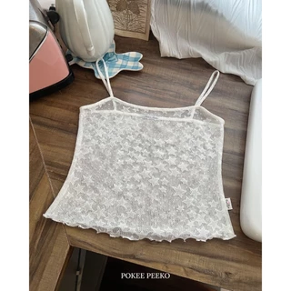 POKEE | LAYERED TANK TOP เสื้อสายเดี่ยว ( set 2 ชิ้น ใส่เเยกได้)