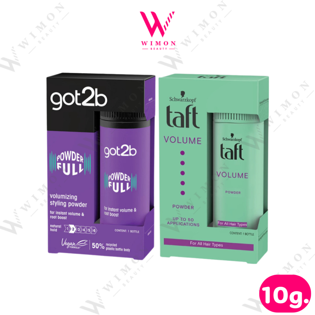 ผงโรย Schwarzkopf taft full on stying powder ทัฟท์ ฟูลออน สไตล์ลิ่ง พาวเดอร์ 10 g แป้งโรยผม Taft power วอลลุ่ม พาวเดอร์