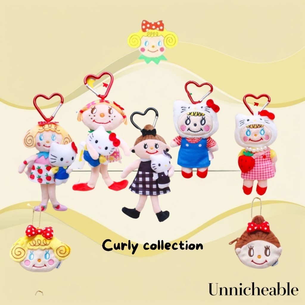 [พร้อมส่ง/ของแท้] curly collection ส่งตรงจาก official ญี่ปุ่น curly x hello kitty