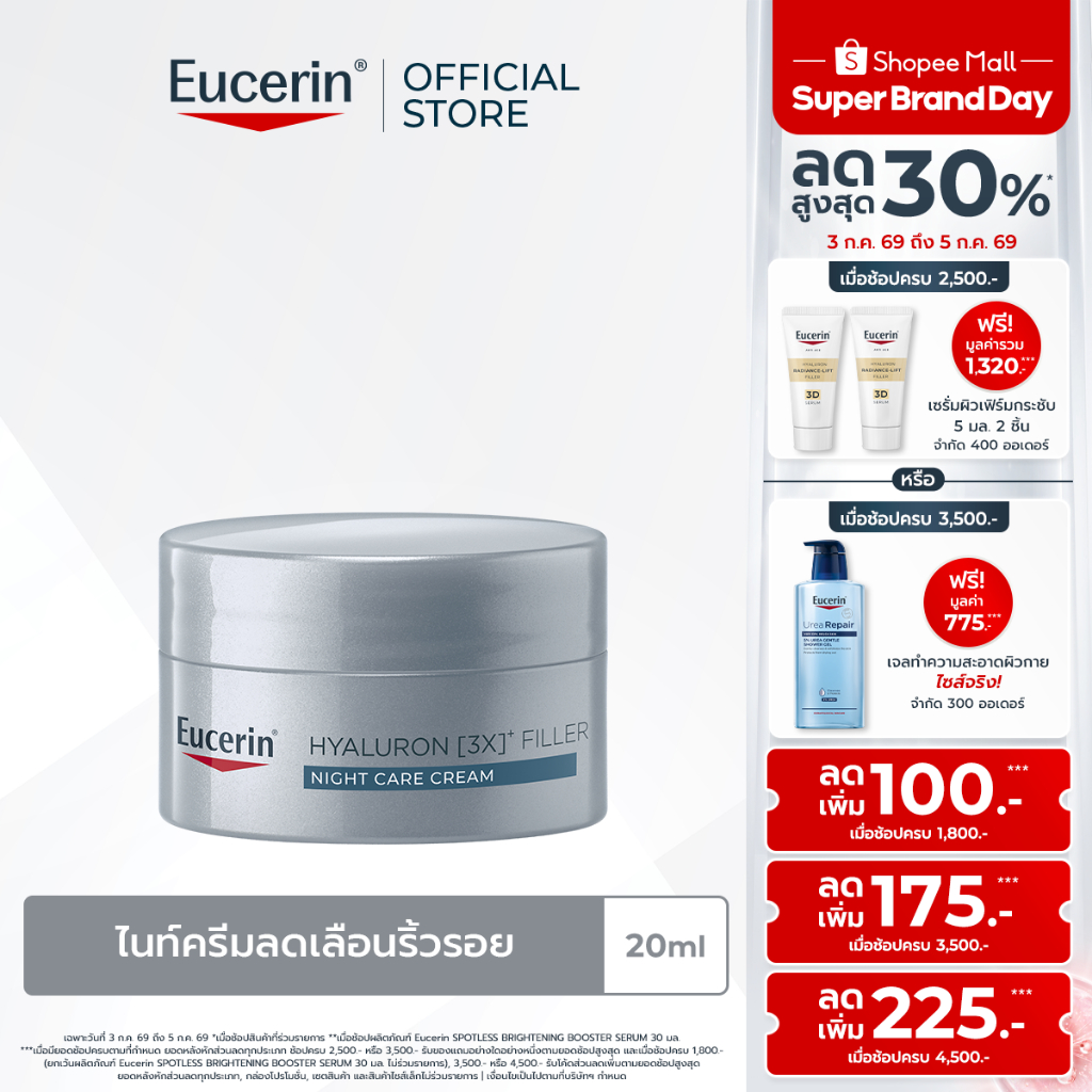 Eucerin HYALURON (3X) FILLER NIGHT CARE CREAM 20 ML