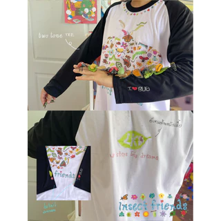 (พร้อมส่ง)เสื้อ insect world collection (2tone & ringer tee)🌏🐝🦋🐞🪲