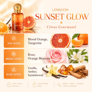 LONKOOM Summer Collection Eau De Parfum 30ml น้ำหอมลอนคูม Coastal Drink / Sunset Glow กลิ่นสดชื่น ฟรุตตี้ฟลอรัล ติดทน