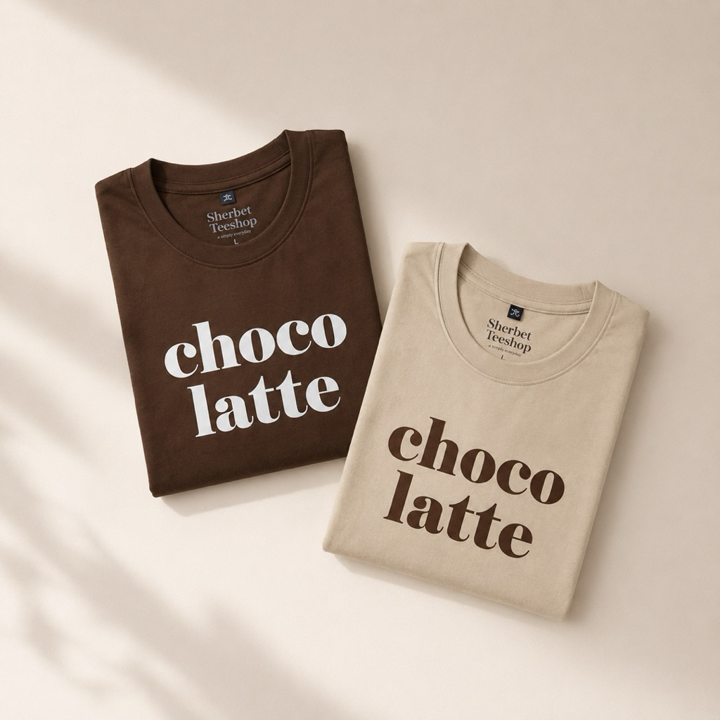 เสื้อยืด ลาย : Choco Latte (Unisex) - sherbet.teeshop