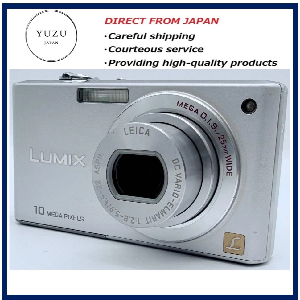 Pre-owned Product Panasonic LUMIX DMC-FX37 S Precious Silver 10.1MP CCD Digital Camera LEICA Lens Op