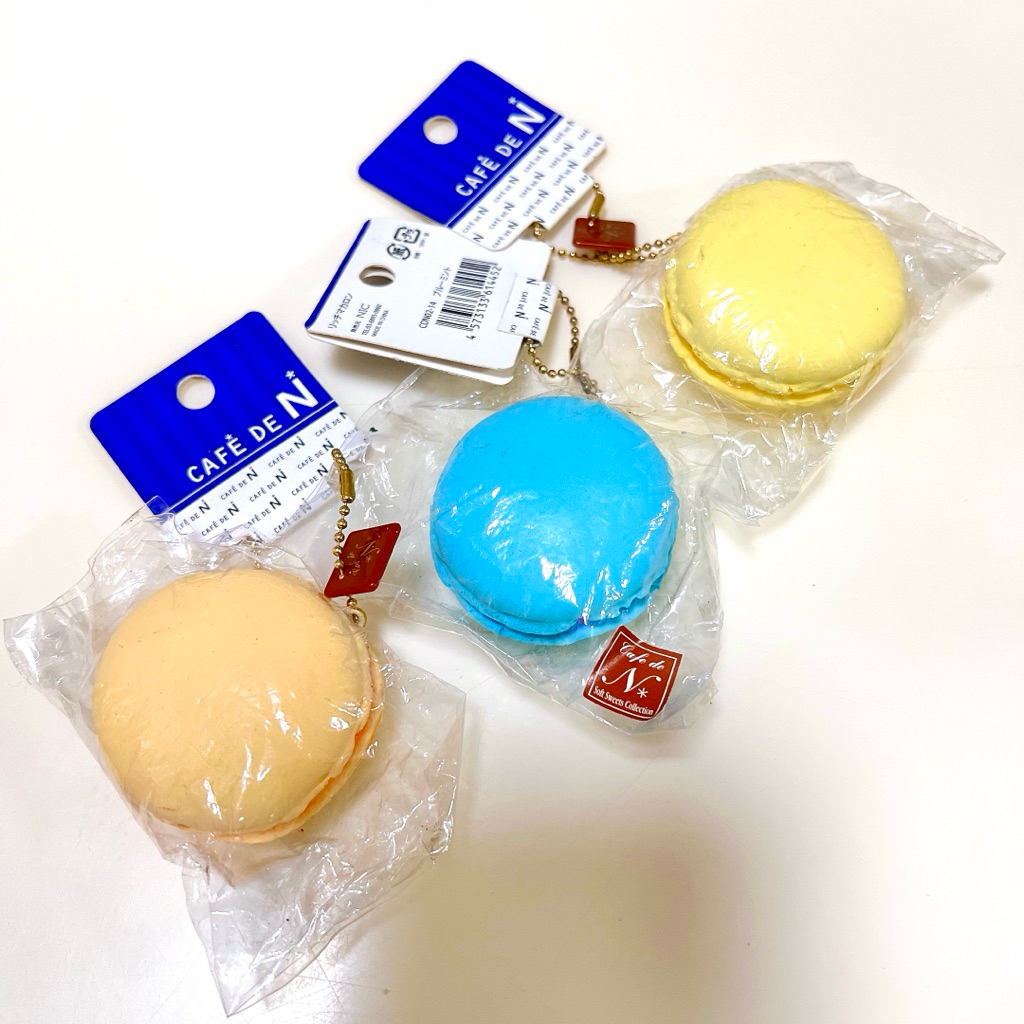 [🔥พร้อมส่ง🔥] สกุชชี่เเท้ญี่ปุ่น สกุชชี่คาเฟ่ดีเอนมาการอง CAFE DE N Squishy🌟🍭 รุ่นเก่า รุ่นแรร์💙