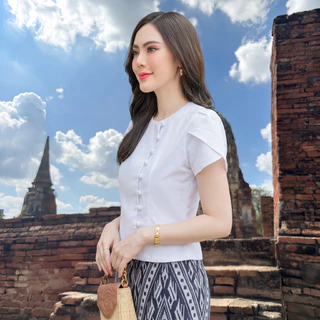 ️เสื้อพื้นเมืองผู้หญิงรุ่นลิซ่า เนื้อผ้าฝ้ายเกรดA เนื้อนุ่มใส่สบาย