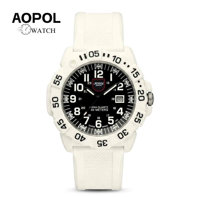 Aopol นาฬิกาข้อมือ รุ่นT25 ขอบหมุนได้ กันน้ำได้100% พร้อมส่ง