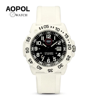 AOPOL LIMITED #T25 นาฬิกาข้อมือผู้ชาย ขอบหมุนได้ พร้อมวันที่ นิยามใหม่ของความดุดัน สายลุย
