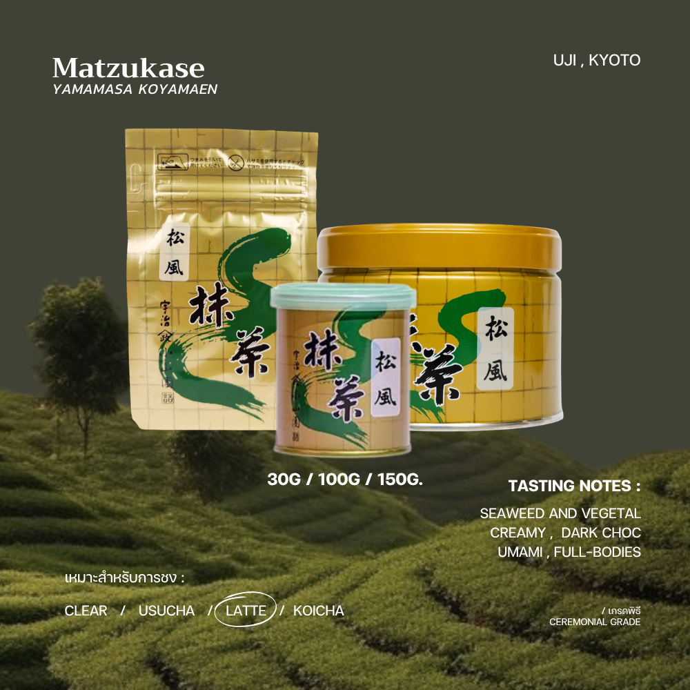 [Rei • เรย์]มัทฉะเกรดพิธี "Matsukaze" - YAMAMASA KOYAMAEN