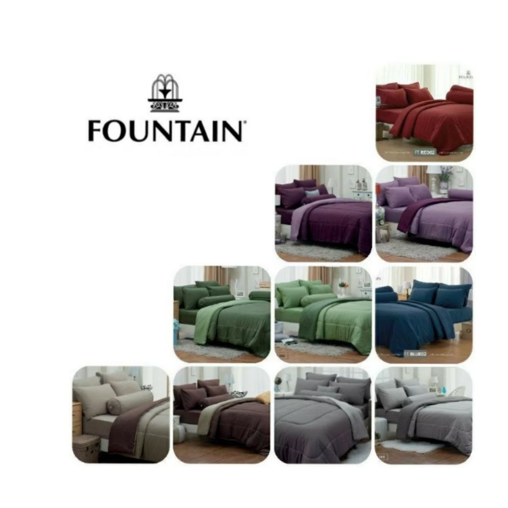 ⚫ ผ้าปูที่นอน Fountain ⚫ ครบสี #ลิขสิทธิ์แท้ (ไม่รวมผ้านวม)