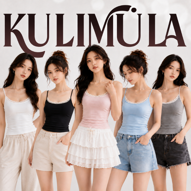 KULIMULA lace camisole ลูกไม้สไตล์ฝรั่งเศส ผ้านุ่มยืด ไม่รัดตัว สวมคู่กระโปรงยาวไปคาเฟ่ถ่ายรูป YD70
