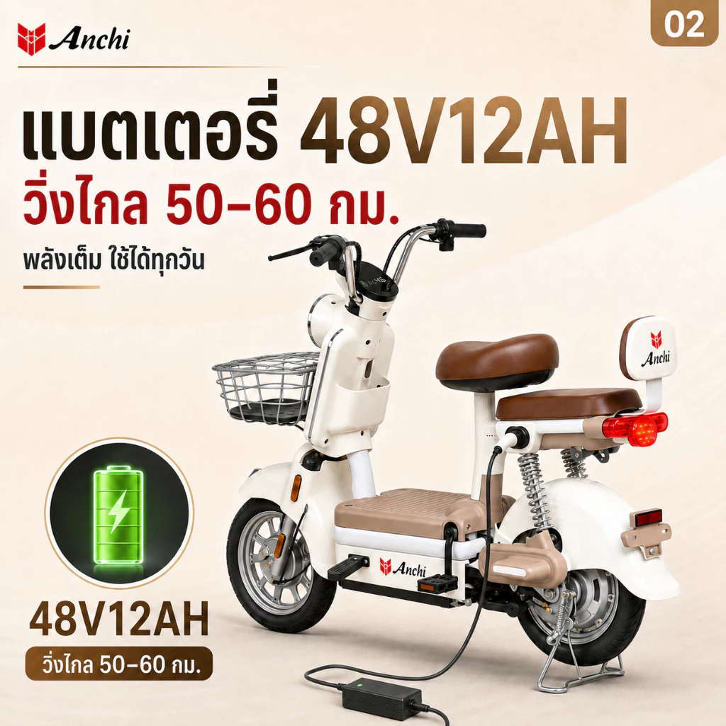ANCHI จักรยานไฟฟ้า จอแสดงผลดิจิตอล LED thumbnail 3