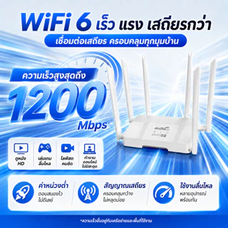 เร้าเตอร์ใส่ซิม เราเตอร์ 5G Router wifi6 300 Mbps 2.4Ghz ใช้ได้กับซิมทุกเครือข่าย เสียบใช้เลย ไม่ติดตั้ง รับประกัน 3ปี
