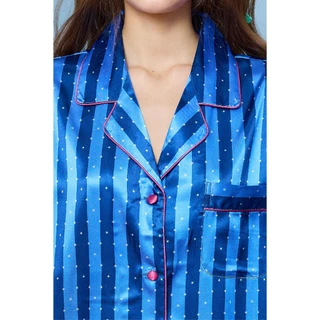 ชุดนอนผู้หญิง Vana ลาย Starlight Stripe ผ้าซาติน ลายน่ารัก | The Most Loved Prints Return | เสื้อกางเกง ชุดกระโปรง
