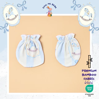 Soul me bebe/Premium bamboo ถุงมือเด็กอ่อน Newborn Mittens ใยไผ่สุดนิ่ม อ่อนโยนต่อผิว