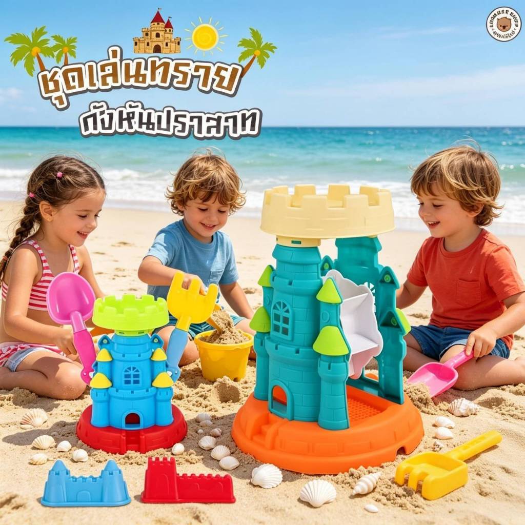 ของเล่นตักทราย กระบะทรายและอุปกรณ์ ของเล่นเด็ก อุปกรณ์ตักทราย  มีหลายแบบให้เลือก