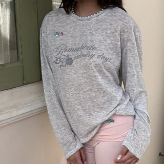 Sistersfabric - Romy long sleeve เสื้อแขนยาวผ้าสลาฟมีความยืดยุ่น สกรีนลายใส่สบาย