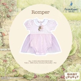 (ส่งด่วน) BabyLovett ชุดรอมเปอร์ Peter Rabbit™ ผ้านุ่มสบาย สำหรับเด็ก 0-24 เดือน
