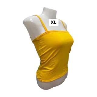 เสื้อเกาะอกมีสายบิ๊กไซส์XL เอวลอย (ผ้าคอตตอน) สาวอวบ​ ใส่สบายไม่ร้อน เนื้อผ้ายืดตามตัว