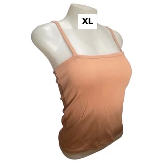 เสื้อเกาะอกมีสายบิ๊กไซส์XL เอวลอย (ผ้าคอตตอน) สาวอวบ​ ใส่สบายไม่ร้อน เนื้อผ้ายืดตามตัว