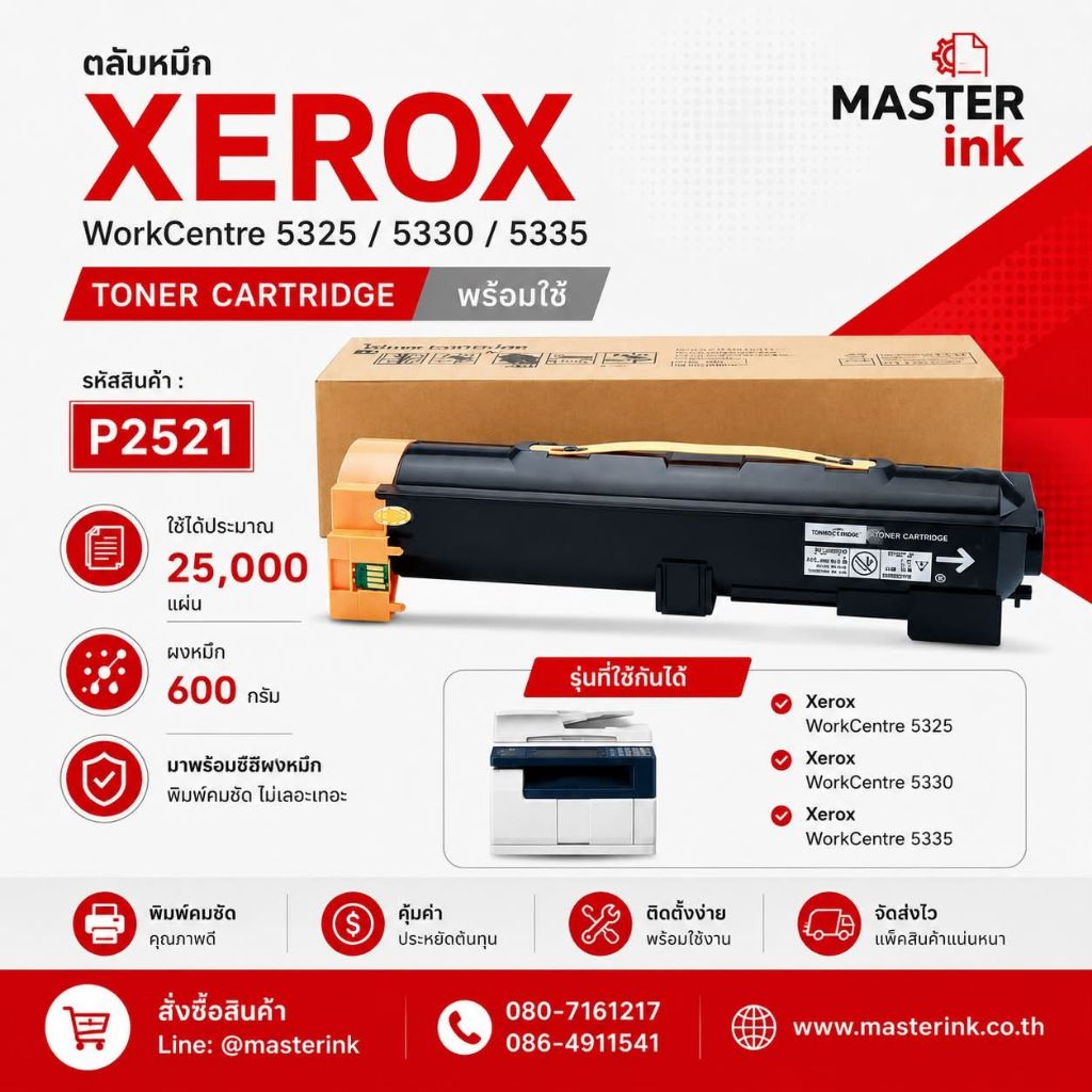ตลับหมึก Xerox WorkCentre 5325/5330/5335 (พร้อมใช้)