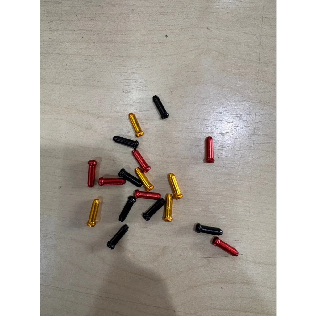 ปิดปลอกปลาย สายเบรก/สายเกียร์ จักรยาน ALLIGATOR Alloy Cable End Caps ขนาด 2.3 × 12มม.(ราคาต่อชิ้น)