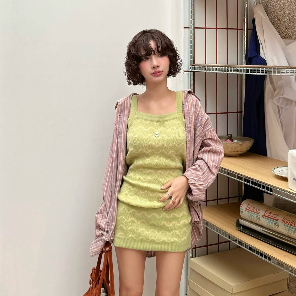 Sandtime || Mellow Dress เดรสไหมพรม เดรสสั้น เข้ารูป ทรงสวยน่ารัก เที่ยวทะเล