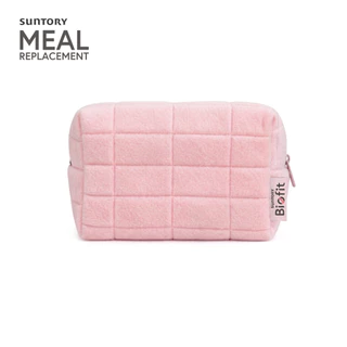 (Free gift not for sale) SUNTORY BIO-FIT PUFFY COSMETIC BAG