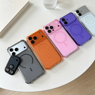 เคสซิลิโคนเหลวแม่เหล็ก iPhone 16/15/14/13 Pro Max ปกป้องกล้องและแม่เหล็กแน่น 17 pro max 16plus 14plus 15plus 17promax