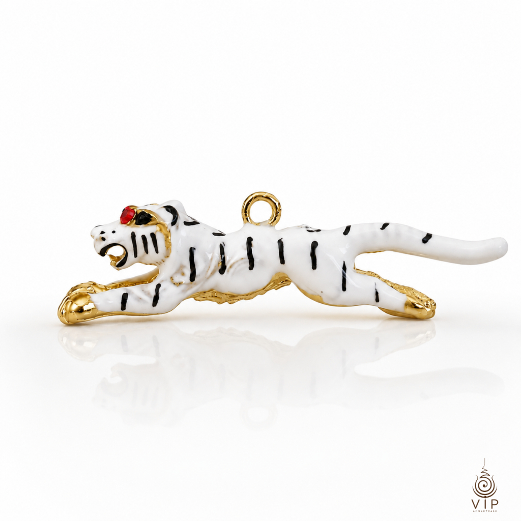 เสือตะปบทรัพย์ ทวีโชคทวีคูณ ครูบาแบ่ง · ครูบาเทวฤทธิ์ Tiger Wealth Amulet | 虎神招财护身符