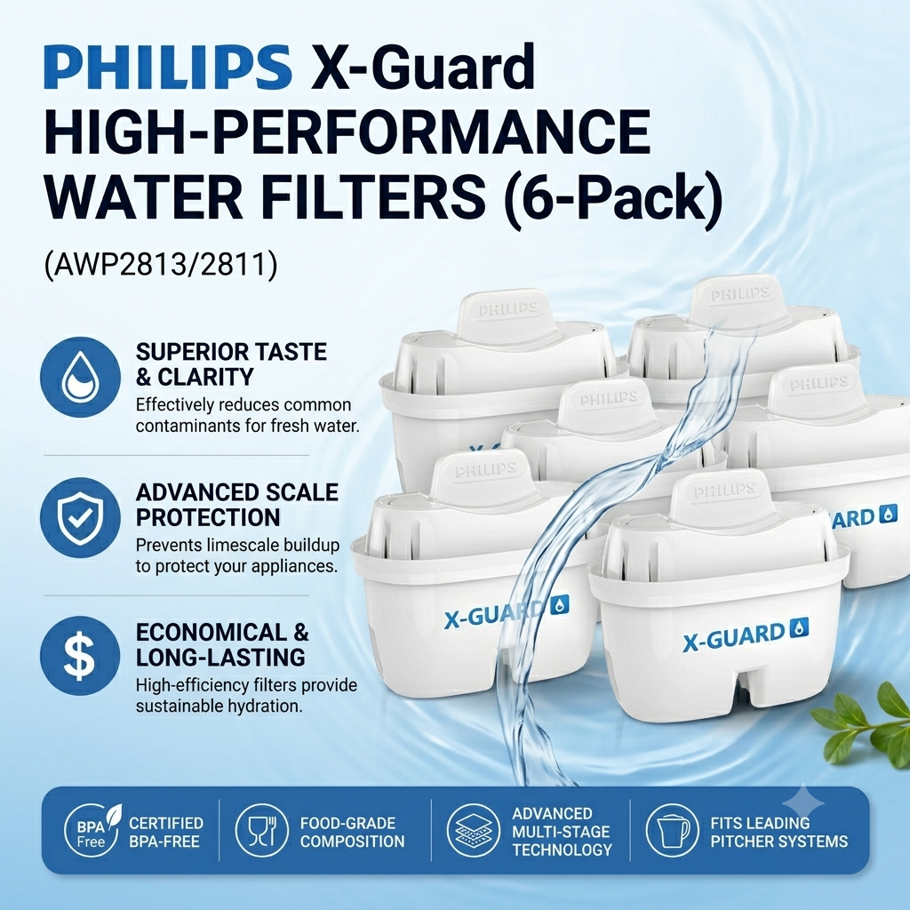 ไส้กรองน้ำ (3ชิ้น) PHILIPS BRITA AWP2811 AWP2813 ใช้กับ AWP2933 AWP2937WHT AWP2398 ADD5980M กรองน้ำส