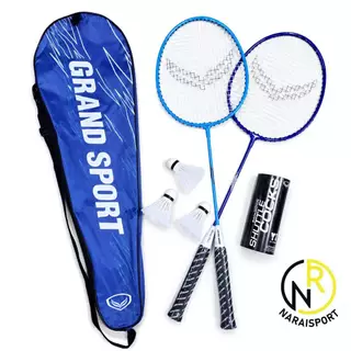 ***ได้2ไม้พร้อมกระเป๋า*** ไม้แบดมินตัน ม้แบด Grand sport แพ็คคู่
