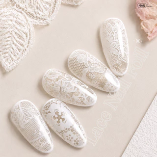 ฟรอยติดเล็บลายลูกไม้ [พร้อมส่งในไทย]
