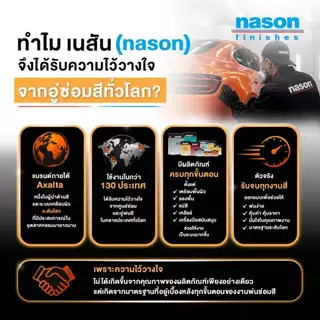 NASON 430-102 กาวผสมสีรถยนต์ กาวผสมสีมุก กาวผสมสีพ่นรถ กาวผสมสี 150 กาวผสมสีนิปปอน